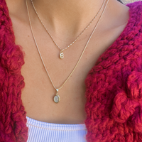 Bubble Initial Necklace
