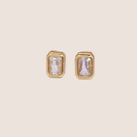 Baguette Bezel Studs