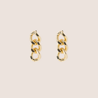 Curb Chain Drop Earrings