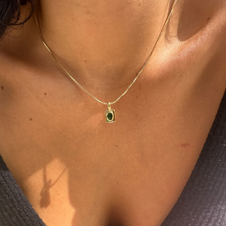 Emerald CZ Necklace