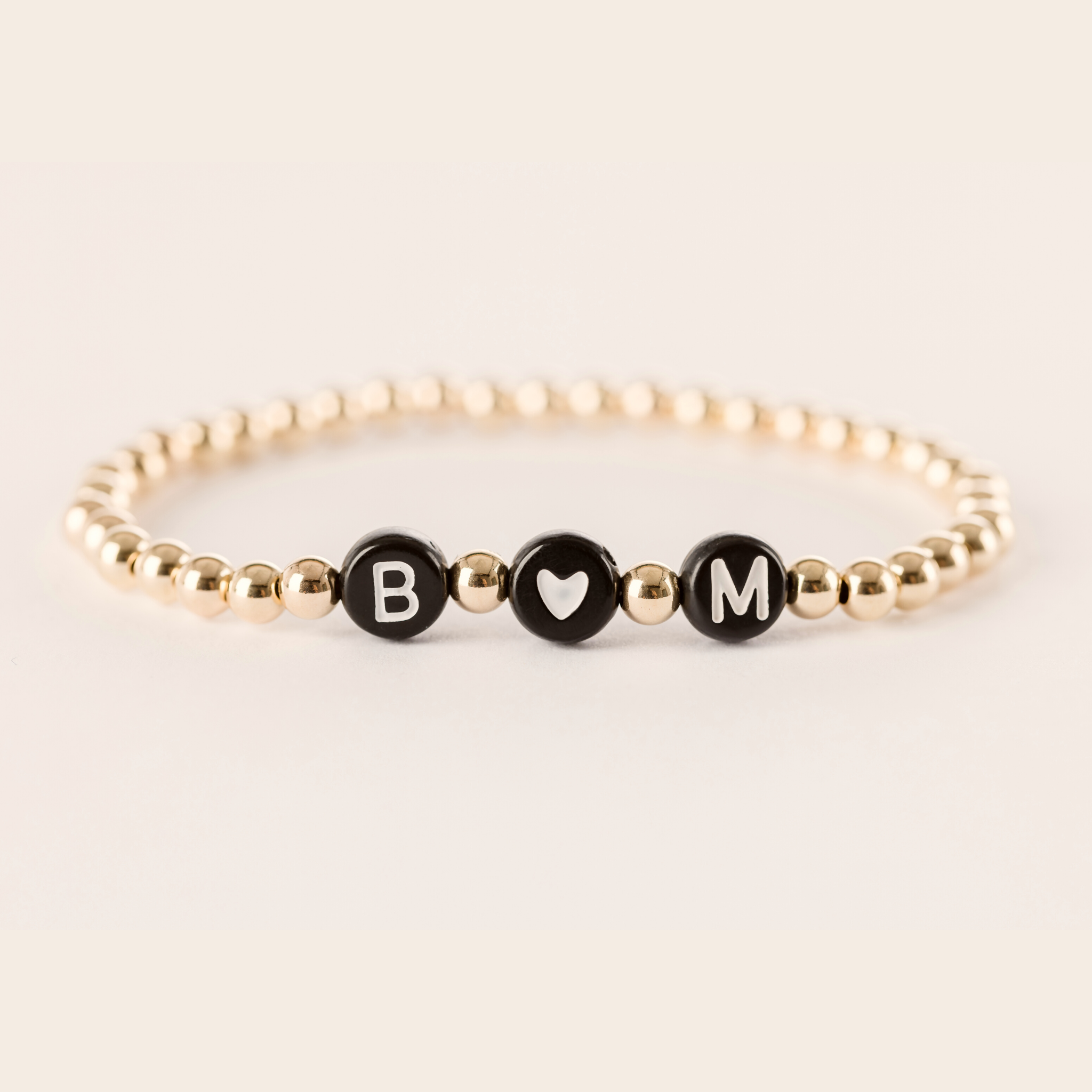 Letter Name Bracelets, Beaded Bracelets, Gold Beaded Name Bracelets, Personalized Bracelets, Gifts for Her