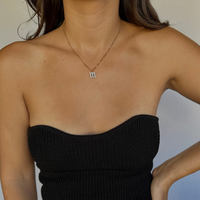 Gothic Initial Necklace