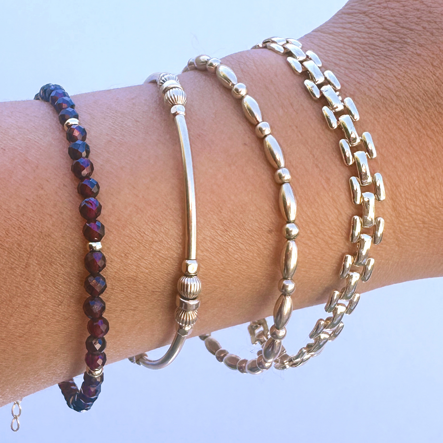 Garnet Gemstone Bracelet