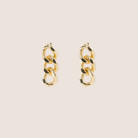 Curb Chain Drop Earrings - Wholesale