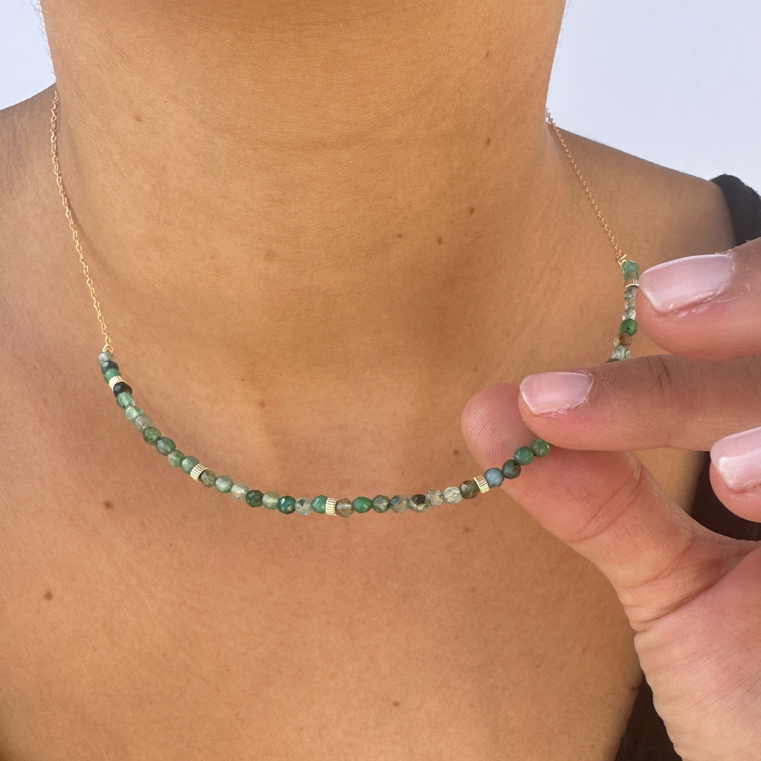 Emerald Gemstone Necklace