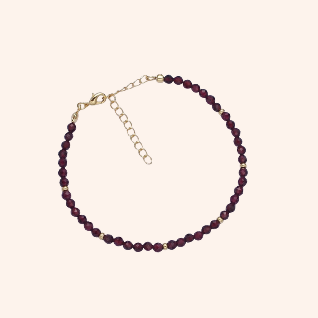 Garnet Gemstone Bracelet