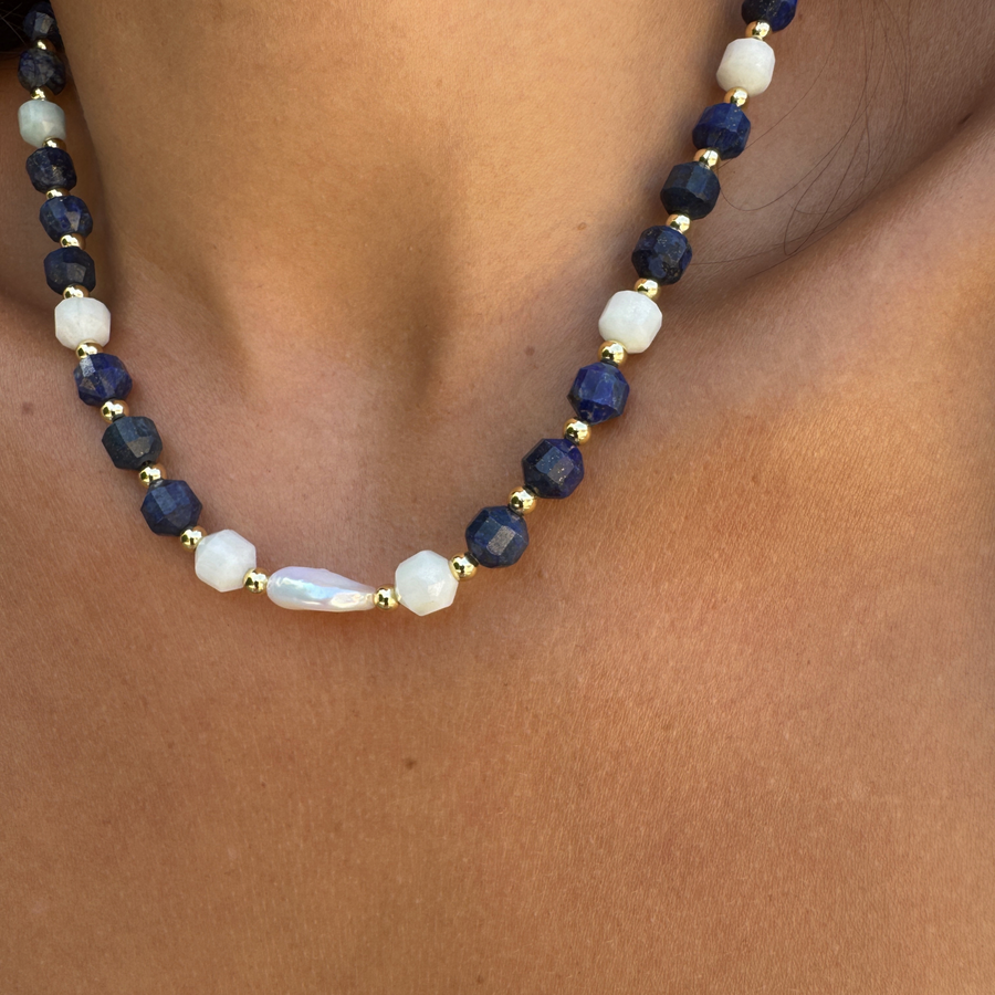 Navy Necklace