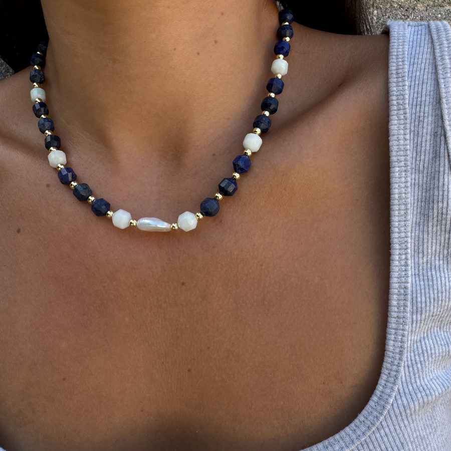 Navy Necklace